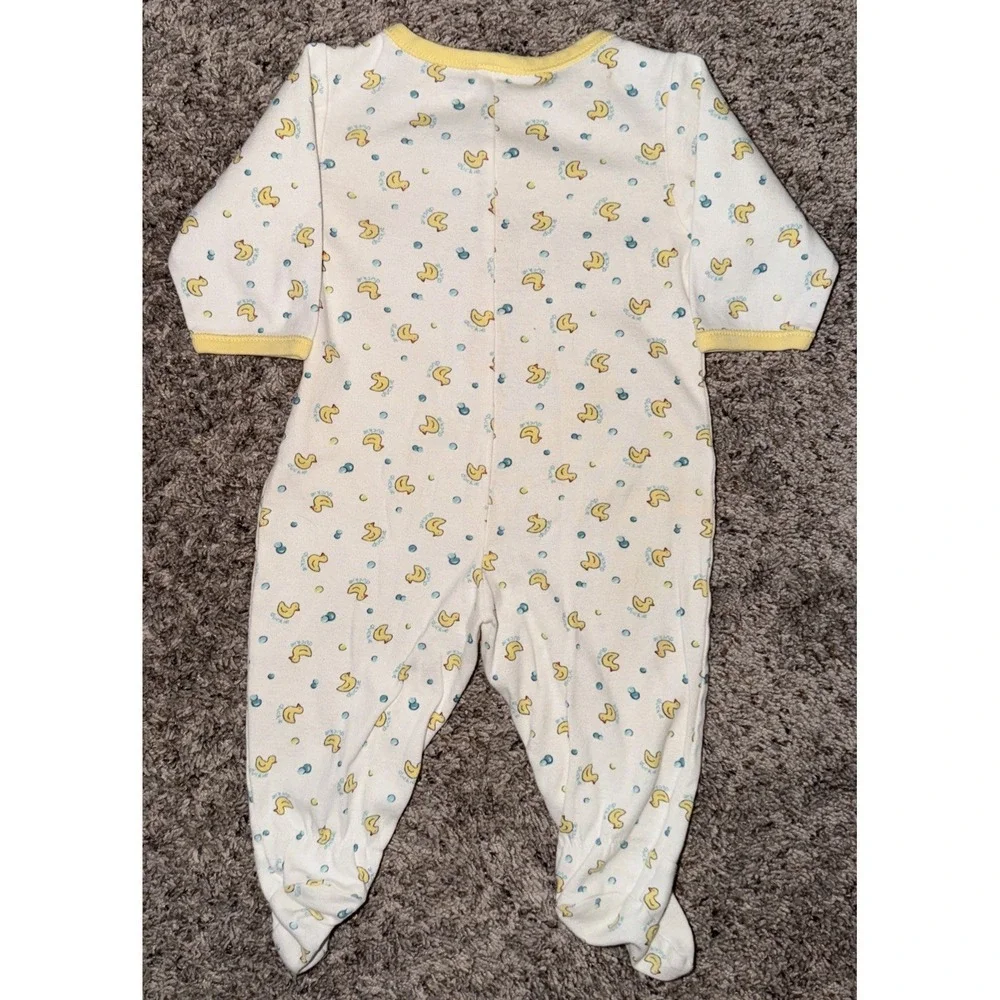 Vintage‎ Gymboree Pastel Rainbow Tag 1999 Duckie Snap Up Sleeper 3-6 M Unisex